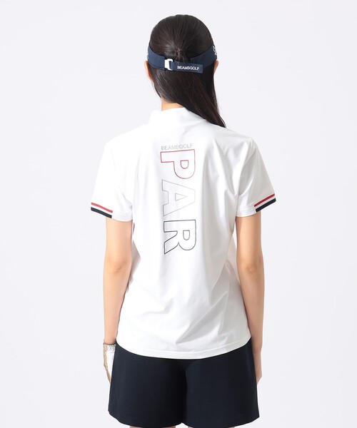 BEAMS GOLF（ビームスゴルフ）の「〈WOMEN〉ORANGE LABEL / PARロゴ モックネック（吸水速乾・UVカット）（Tシャツ/カットソー・レディース・ネイビー/ホワイト・LARGE/MEDIUM/SMALL）」の11枚目の写真