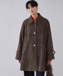 OPAQUE.CLIP | ヘリンボーンステンカラーコート(ステンカラーコート)