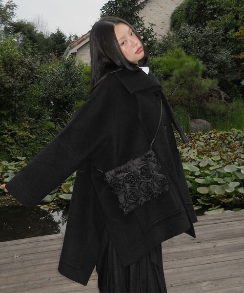 FLAREUP（フレアアップ）の「Floral Handmade Bag (FL-735_Black)（ショルダーバッグ・レディース・ブラック・OS）」の10枚目の写真