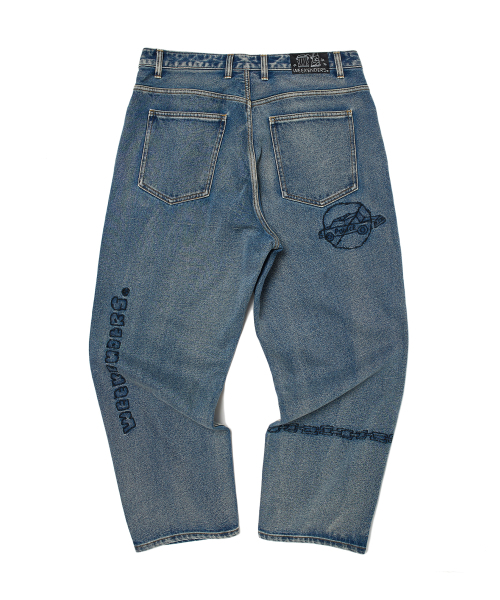 WKNDRS(ウィーキャンドース)の「TATTOO DENIM PANTS (L.DENIM)(デニムパンツ・レディース・その他・MEDIUM/LARGE/X-LARGE)」の2枚目の写真