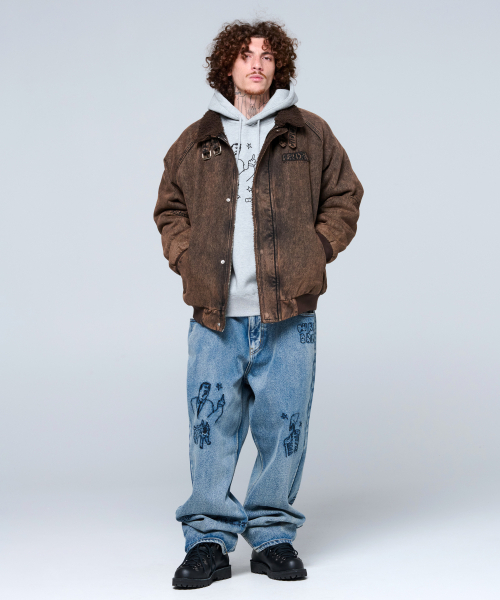 WKNDRS(ウィーキャンドース)の「TATTOO DENIM PANTS (L.DENIM)(デニムパンツ・レディース・その他・MEDIUM/LARGE/X-LARGE)」の7枚目の写真