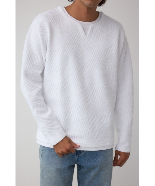 AZUL by moussy(アズールバイマウジー)の「ジオメトリック柄トップス(Tシャツ/カットソー・メンズ・ブラック/ホワイト/ネイビー・SMALL/MEDIUM/LARGE)」の4枚目の写真
