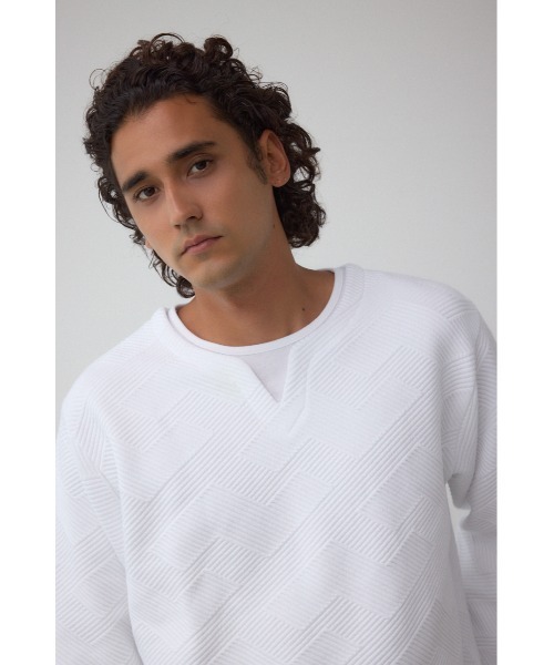 AZUL by moussy(アズールバイマウジー)の「ジオメトリック柄トップス(Tシャツ/カットソー・メンズ・ブラック/ホワイト/ネイビー・SMALL/MEDIUM/LARGE)」の5枚目の写真