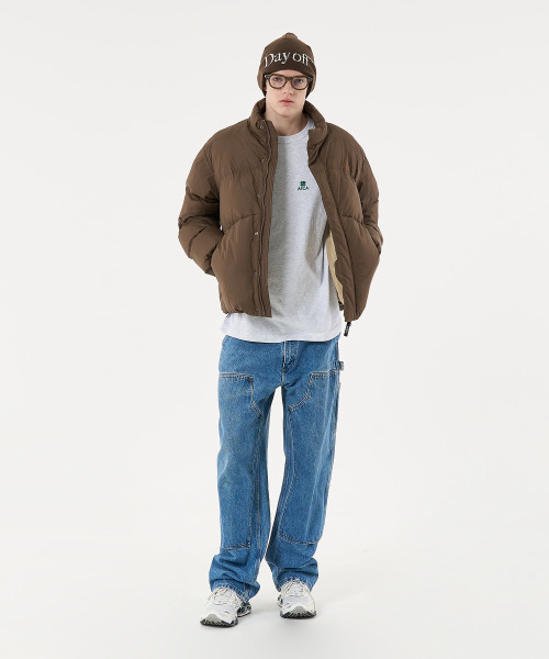 AECA(エイカ)の「AECA CURVED SHORT PUFFER JUMPER-BROWN(ダウンジャケット/コート・メンズ・その他・SMALL/MEDIUM/LARGE)」の9枚目の写真