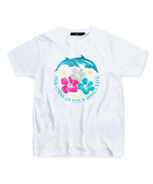 ESCAPEFROM(エスケープフロム)の「ドルフィンパラダイスプリントTシャツホワイト(Tシャツ/カットソー・レディース・その他・SMALL/MEDIUM/LARGE)」の2枚目の写真
