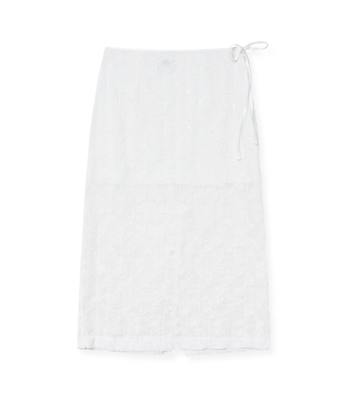 Midnight Move（ミッドナイトムーブ）の「rose skirt (white)（スカート・レディース・その他・SMALL/MEDIUM）」の2枚目の写真