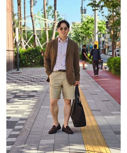MUSINSA STANDARD（ムシンサスタンダード）の「ホワイトサテンオフィサーショーツ [サンドベージュ]（その他パンツ・メンズ・その他・28/29/42/32/30/31/26/27/33/34/36/38/40）」の10枚目の写真
