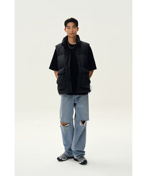 MUSINSA STANDARD（ムシンサスタンダード）の「エクストラオーバーサイズラグランTシャツ[ブラック]（Tシャツ/カットソー・メンズ・その他・SMALL/MEDIUM/LARGE/X-LARGE/XX-LARGE）」の9枚目の写真