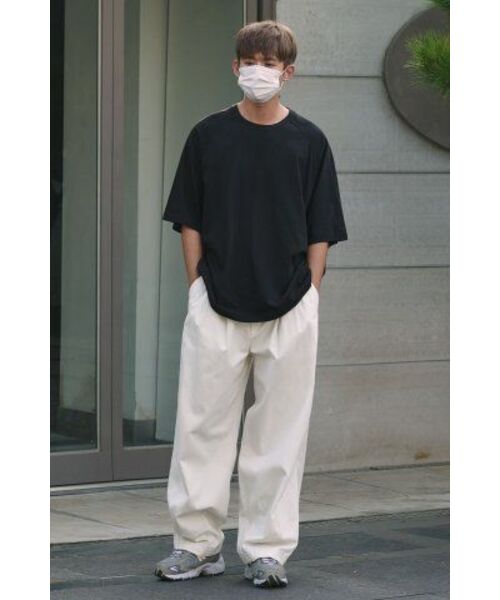 MUSINSA STANDARD（ムシンサスタンダード）の「エクストラオーバーサイズラグランTシャツ[ブラック]（Tシャツ/カットソー・メンズ・その他・SMALL/MEDIUM/LARGE/X-LARGE/XX-LARGE）」の10枚目の写真