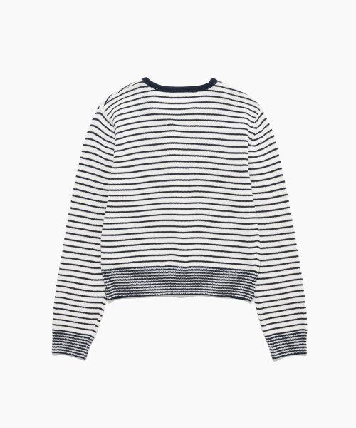 TTUDEMENT(トュードメント)の「STRIPE CREWNECK CARDIGAN IVORY(カーディガン/ボレロ・レディース・その他・FREE)」の7枚目の写真