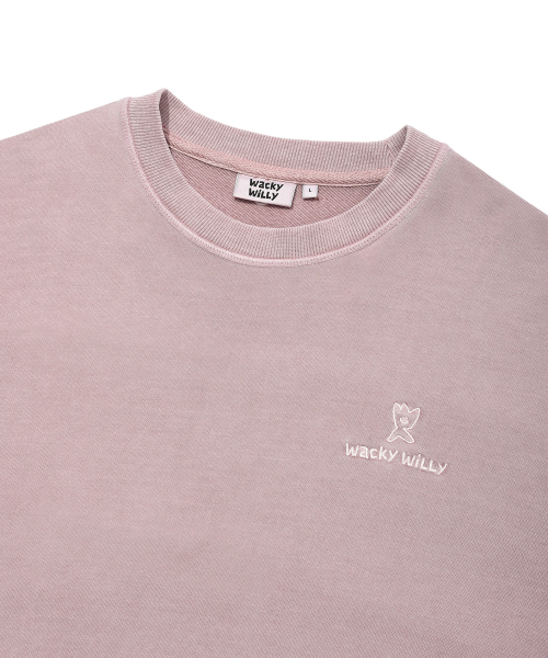 Wacky WiLLy（ワッキーウィリー）の「ロゴピグメントスウェットピンク（スウェット・レディース・その他・SMALL/MEDIUM/LARGE/X-LARGE）」の4枚目の写真