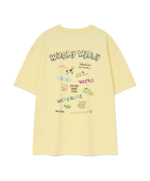 Wacky WiLLy（ワッキーウィリー）の「キッチグラフィック半袖Tシャツイエロー（Tシャツ/カットソー・レディース・その他・SMALL/MEDIUM/LARGE/X-LARGE）」の3枚目の写真