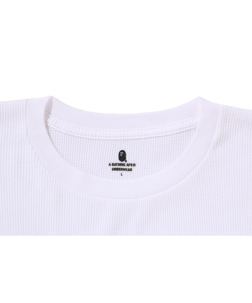 A BATHING APE（アベイシングエイプ）の「APE HEAD ONE POINT THERMAL LT UNDERWEAR（その他アンダーウェア/インナー・メンズ・ブラック/ホワイト・X-LARGE/MEDIUM/LARGE/SMALL/XX-LARGE）」の7枚目の写真