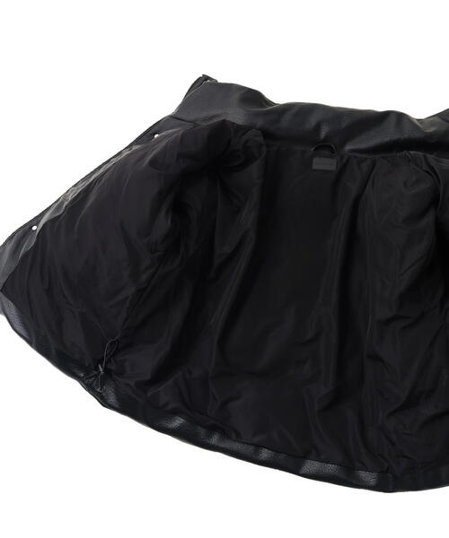 DANKE SCHON(ダンケシェーン)の「DankeSchon/ダンケシェーン/PU SHORT BLOUSON COWHIDE(ブルゾン・レディース・ブラック・M/S/L)」の2枚目の写真