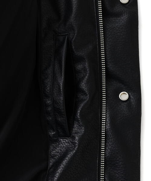 DANKE SCHON(ダンケシェーン)の「DankeSchon/ダンケシェーン/PU SHORT BLOUSON COWHIDE(ブルゾン・レディース・ブラック・M/S/L)」の4枚目の写真