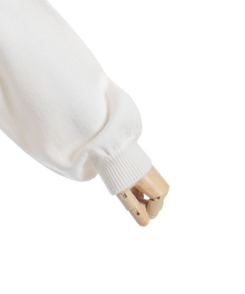 axes femme（アクシーズファム）の「リボンモチーフニット（ニット/セーター・キッズ・ワイン/ホワイト・MEDIUM/LARGE/X-LARGE）」の9枚目の写真