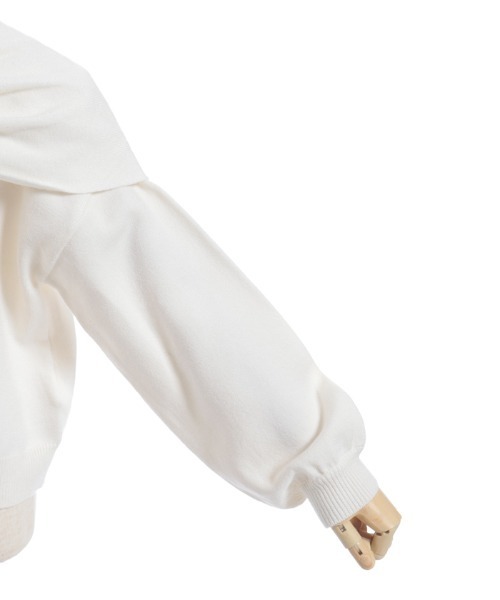 axes femme（アクシーズファム）の「リボンモチーフニット（ニット/セーター・キッズ・ワイン/ホワイト・MEDIUM/LARGE/X-LARGE）」の10枚目の写真