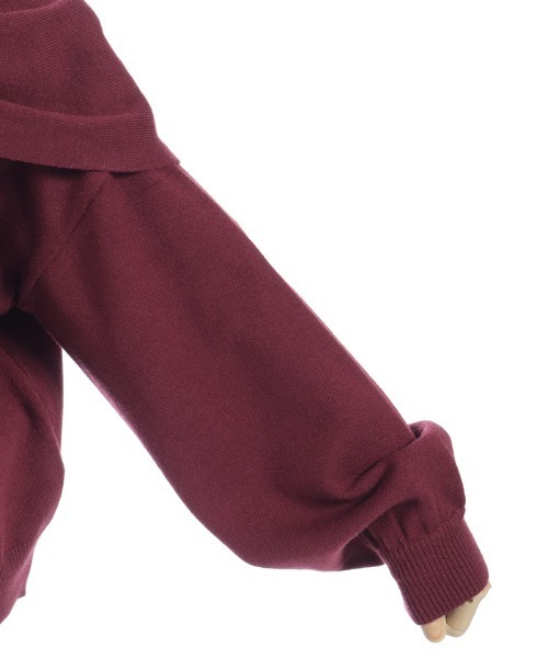 axes femme（アクシーズファム）の「リボンモチーフニット（ニット/セーター・キッズ・ワイン/ホワイト・MEDIUM/LARGE/X-LARGE）」の19枚目の写真