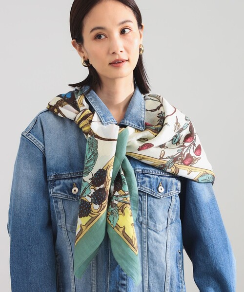 manipuri（マニプリ）の「ｍanipuri / フェスティバル ストール（ストール/ショール・レディース・グリーン・ONE SIZE）」の3枚目の写真