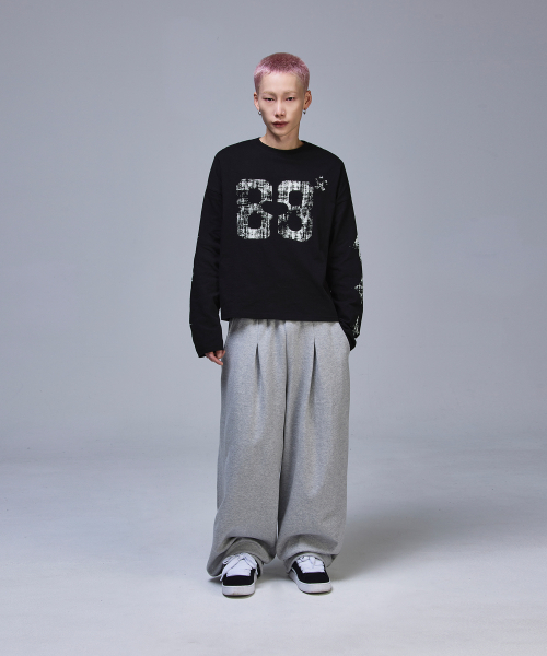 SCALLYWAG（スカリーワグ）の「クロップヴィンテージダイヤロングスリーブ[ブラック]（Tシャツ/カットソー・レディース・その他・MEDIUM/LARGE）」の5枚目の写真