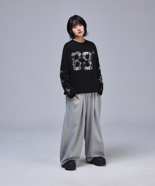 SCALLYWAG（スカリーワグ）の「クロップヴィンテージダイヤロングスリーブ[ブラック]（Tシャツ/カットソー・レディース・その他・MEDIUM/LARGE）」の8枚目の写真