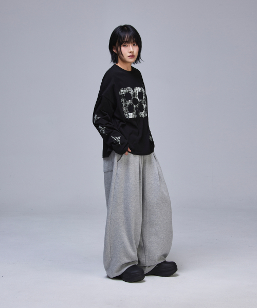 SCALLYWAG（スカリーワグ）の「クロップヴィンテージダイヤロングスリーブ[ブラック]（Tシャツ/カットソー・レディース・その他・MEDIUM/LARGE）」の9枚目の写真