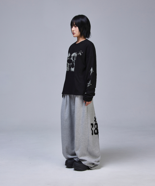 SCALLYWAG（スカリーワグ）の「クロップヴィンテージダイヤロングスリーブ[ブラック]（Tシャツ/カットソー・レディース・その他・MEDIUM/LARGE）」の13枚目の写真