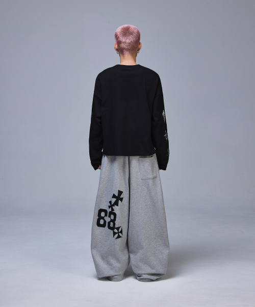 SCALLYWAG（スカリーワグ）の「クロップヴィンテージダイヤロングスリーブ[ブラック]（Tシャツ/カットソー・レディース・その他・MEDIUM/LARGE）」の14枚目の写真