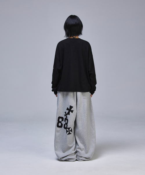 SCALLYWAG（スカリーワグ）の「クロップヴィンテージダイヤロングスリーブ[ブラック]（Tシャツ/カットソー・レディース・その他・MEDIUM/LARGE）」の15枚目の写真