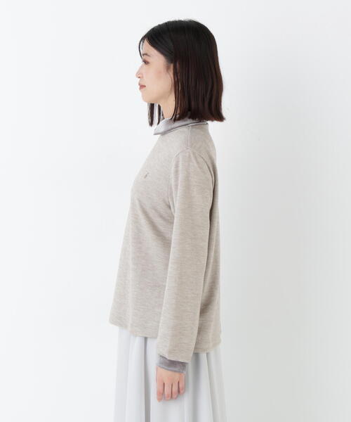human woman(ヒューマンウーマン)の「◆ベロアドッキングプルオーバー(Tシャツ/カットソー・レディース・グレー系その他/ベージュ系その他2・MEDIUM)」の21枚目の写真