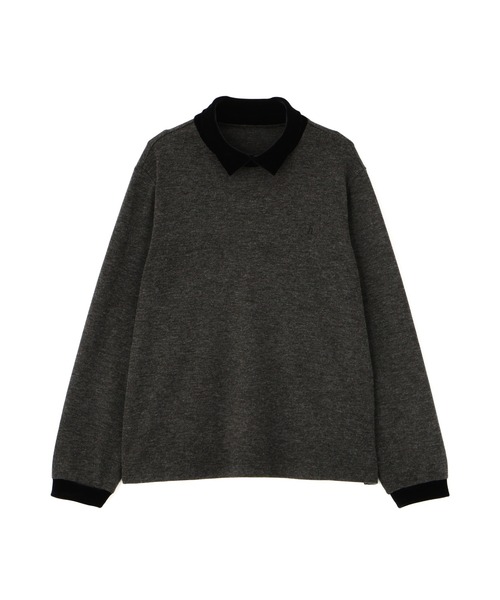 human woman(ヒューマンウーマン)の「◆ベロアドッキングプルオーバー(Tシャツ/カットソー・レディース・グレー系その他/ベージュ系その他2・MEDIUM)」の18枚目の写真