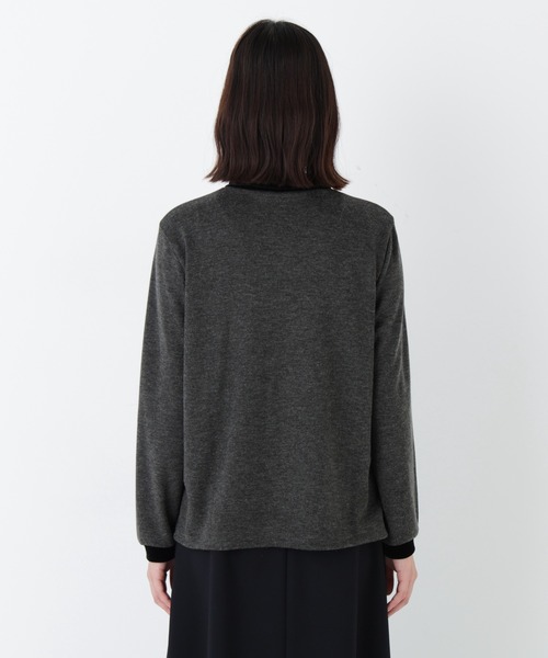 human woman(ヒューマンウーマン)の「◆ベロアドッキングプルオーバー(Tシャツ/カットソー・レディース・グレー系その他/ベージュ系その他2・MEDIUM)」の12枚目の写真