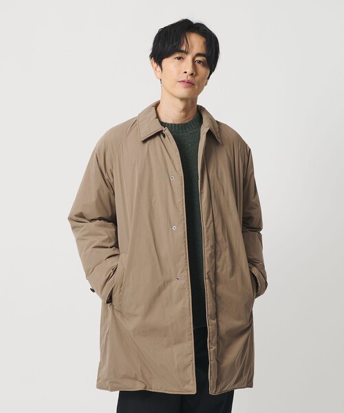 BEAUTY&YOUTH UNITED ARROWS（ビューティーアンドユースユナイテッドアローズ）の「ADS ダウン バルカラー コート（ダウンジャケット/コート・メンズ・モカ/ブラック・L/XL/S/M）」の3枚目の写真