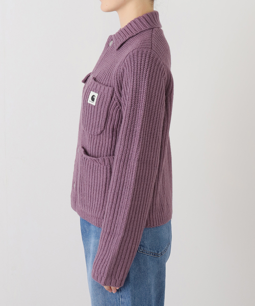 Carhartt WIP（カーハートダブリューアイピー）の「CARHARTT WIP / カーハート ダブリューアイピー WMICHIGAN SWEATER（ニット/セーター・レディース・ラベンダー/ブラック・X-SMALL）」の8枚目の写真