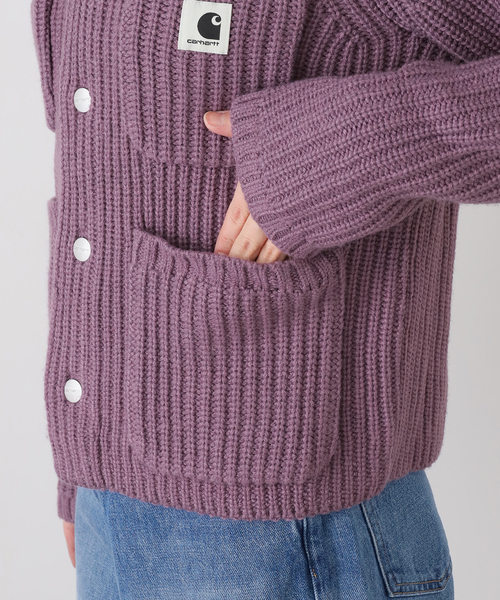 Carhartt WIP（カーハートダブリューアイピー）の「CARHARTT WIP / カーハート ダブリューアイピー WMICHIGAN SWEATER（ニット/セーター・レディース・ラベンダー/ブラック・X-SMALL）」の12枚目の写真