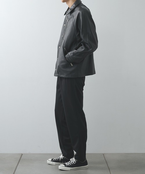 WHITE MOUNTAINEERING(ホワイトマウンテニアリング)の「【White Mountaineering/ホワイトマウンテニアリング】WM×Schott LEATHER COACH JKT(その他アウター・メンズ・ブラック・M/L/XL)」の8枚目の写真