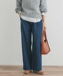 URBAN RESEARCH DOORS（アーバンリサーチドアーズ）の「裏起毛タックデニムパンツ（デニムパンツ・レディース）」