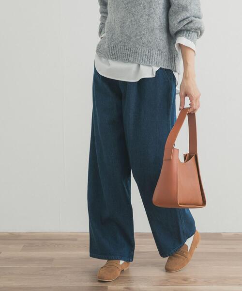 URBAN RESEARCH DOORS（アーバンリサーチドアーズ）の「裏起毛タックデニムパンツ（デニムパンツ・レディース・インディゴブルー/ワンウォッシュ・SMALL/MEDIUM）」の22枚目の写真