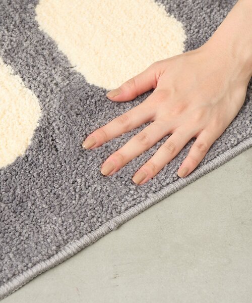 BIRTHDAY BAR(バースデイバー)の「タフトフロアマット(ラグ/マット・レディース・グレー/アイボリー・0)」の15枚目の写真