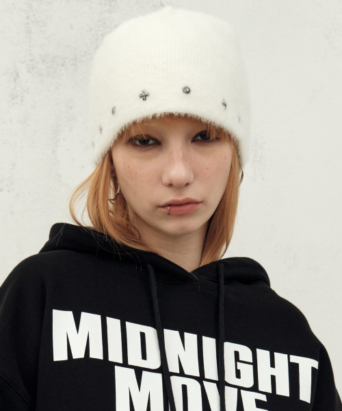 Midnight Move(ミッドナイトムーブ)の「ey cr beanie (ivory)(ニットキャップ/ビーニー・レディース・その他・FREE)」の1枚目の写真