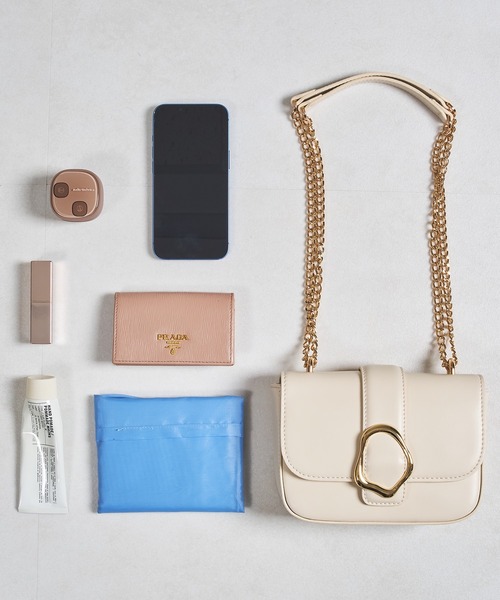 31 Sons de mode（トランテアン　ソン　ドゥ　モード）の「ミニフラップショルダーバッグ（ショルダーバッグ・レディース・ホワイト/ブラウン/ブラック・ﾌﾘ-）」の18枚目の写真