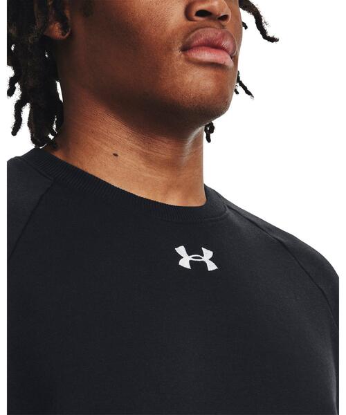 UNDER ARMOUR(アンダーアーマー)の「UAライバルフリース クルー(トレーニング/メンズ)(スウェット・メンズ・ブラック・L/XL/M/S/2XL)」の4枚目の写真