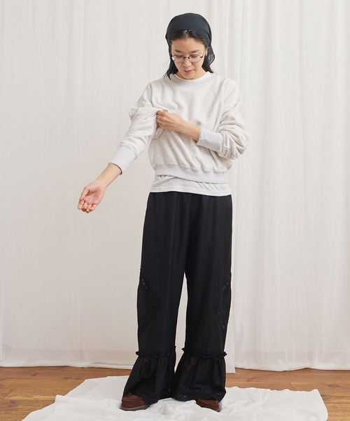 fig Ｌondon（フィグロンドン）の「simple gentle sweat（スウェット・レディース・チャコールグレー/アッシュ/ピンク/マルチ・FREE）」の11枚目の写真