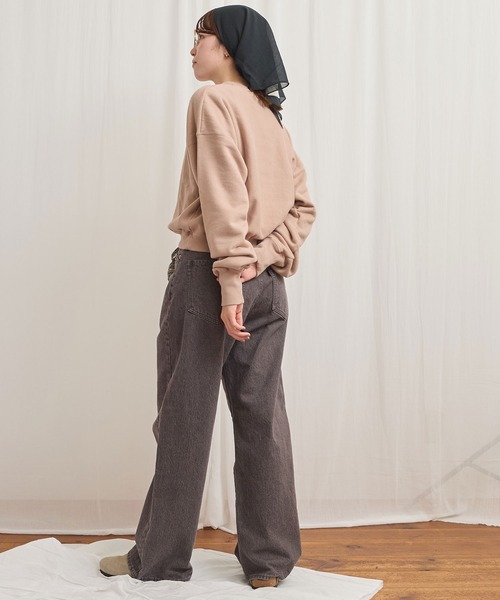 fig Ｌondon（フィグロンドン）の「simple gentle sweat（スウェット・レディース・チャコールグレー/アッシュ/ピンク/マルチ・FREE）」の18枚目の写真