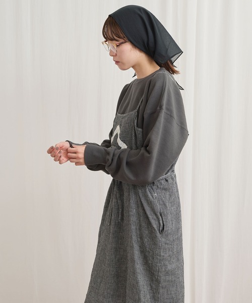 fig Ｌondon（フィグロンドン）の「simple gentle sweat（スウェット・レディース・チャコールグレー/アッシュ/ピンク/マルチ・FREE）」の8枚目の写真