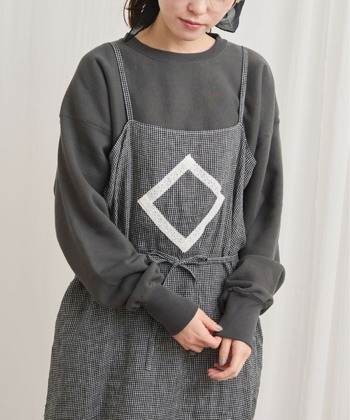 fig Ｌondon（フィグロンドン）の「simple gentle sweat（スウェット・レディース・チャコールグレー/アッシュ/ピンク/マルチ・FREE）」の7枚目の写真