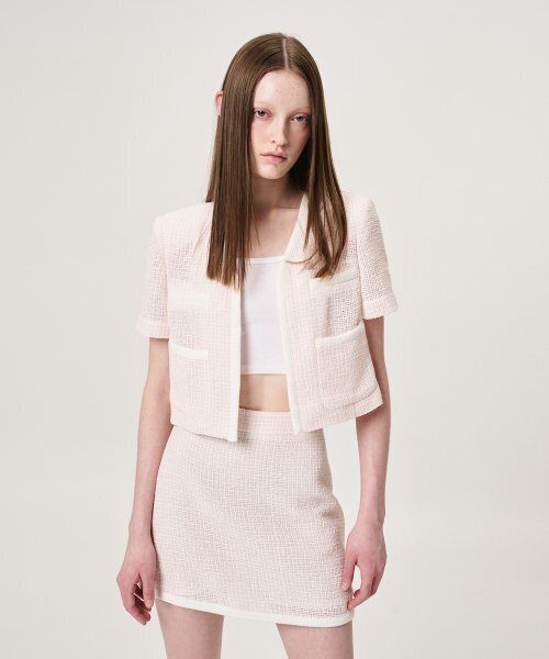ETMON(エトモン)の「Summer Tweed Mini Skirt, Pink(スカート・レディース・その他・MEDIUM/SMALL)」の4枚目の写真
