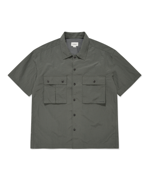COVERNAT(カバーナット)の「ナイロンパティグハーフシャツ Sage Gray(シャツ/ブラウス・レディース・その他・SMALL/MEDIUM/LARGE/X-LARGE/XX-LARGE)」の5枚目の写真