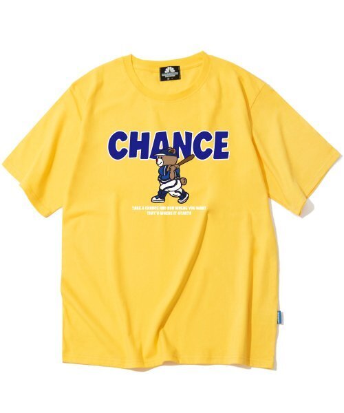 TRIPSHION(トリップション)の「BASEBALL BAEAR GRAPHIC Tシャツ - イエロー(Tシャツ/カットソー・メンズ・その他・LARGE/MEDIUM/X-LARGE)」の1枚目の写真