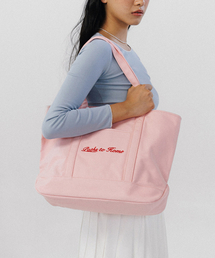 HOWUS（ホワス）の「PATHS TO HOME ECOBAG (PINK)（エコバッグ/サブバッグ）」
